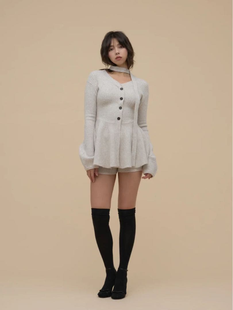 andmary Dahlia tunic set up ベージュ