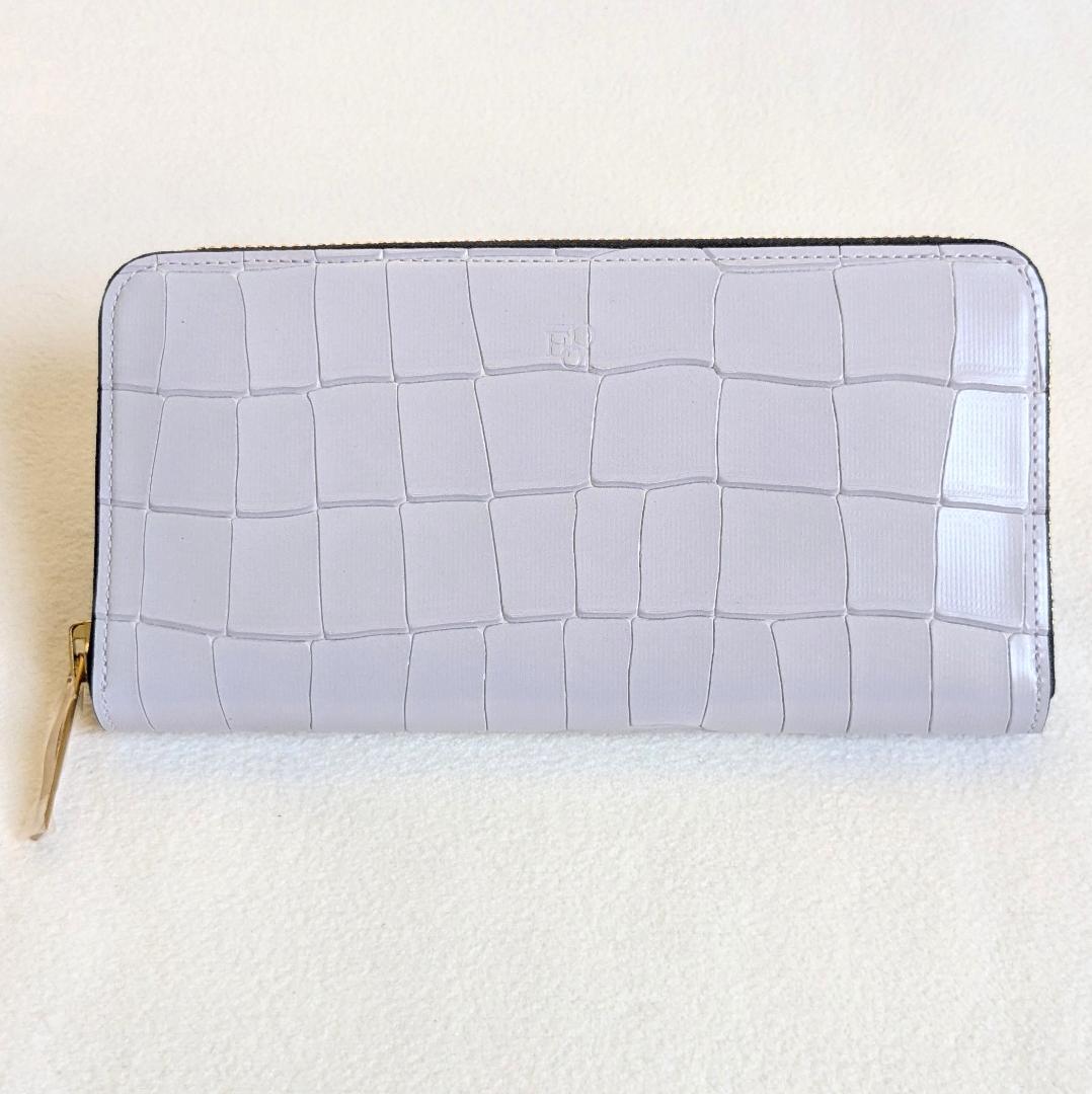 【極美品✨】Epoi エポイ タイル 長財布 ラベンダー ラウンドファスナー