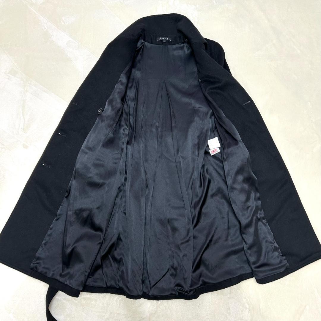 美品✨ セオリー　トレンチコート　カシミヤ100％　シルク　ダブル