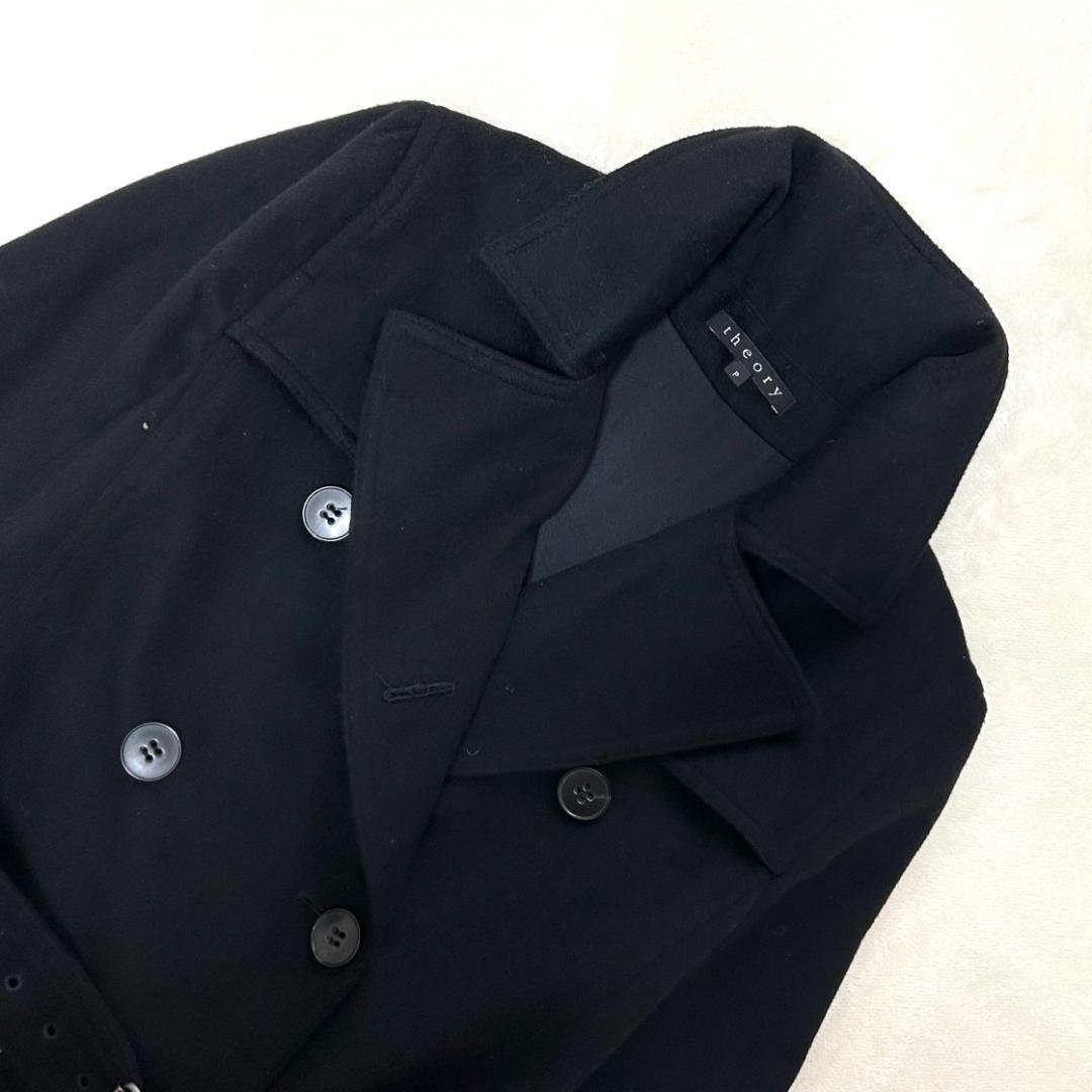 美品✨ セオリー　トレンチコート　カシミヤ100％　シルク　ダブル