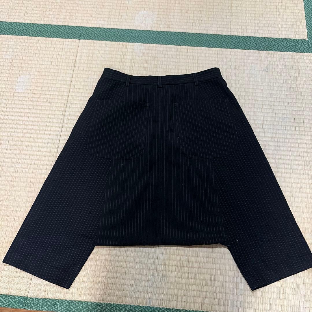 黒 ストライプ サルエルパンツ