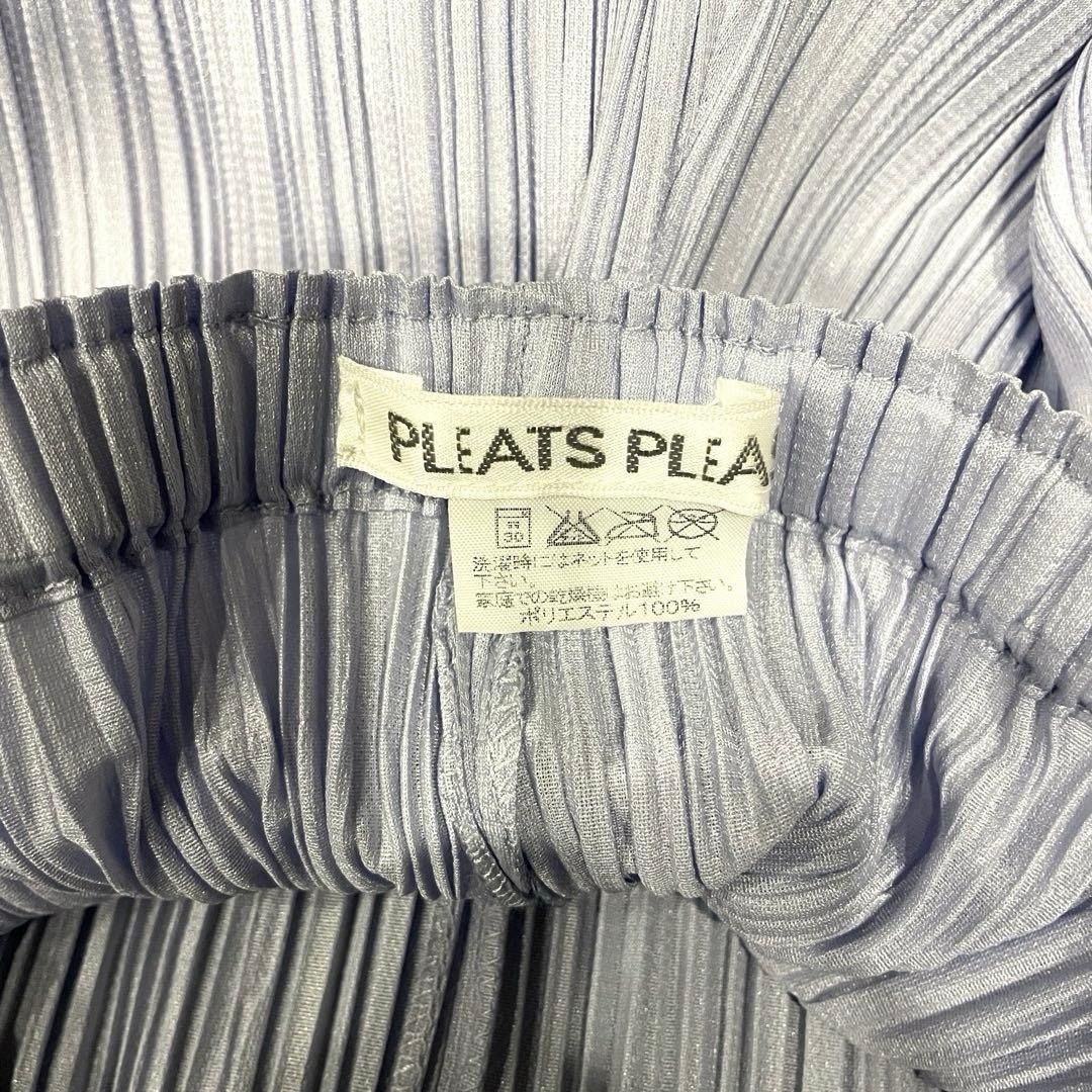 【美品】プリーツプリーズ プリーツ パンツ パープル 薄紫 イッセイミヤケ