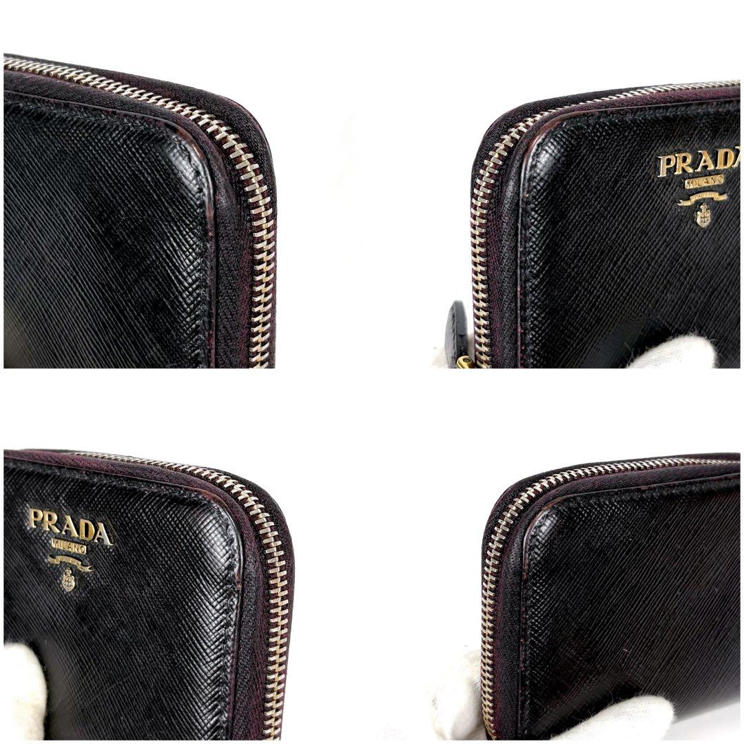 PRADA プラダ　ラウンドジッピー　ケース　ブラック　黒