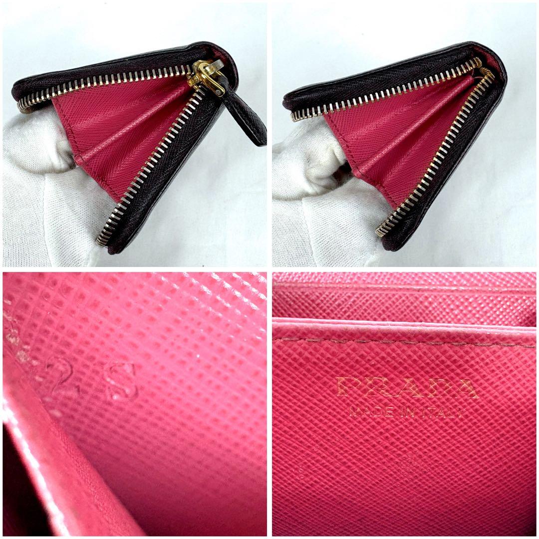 PRADA プラダ　ラウンドジッピー　ケース　ブラック　黒