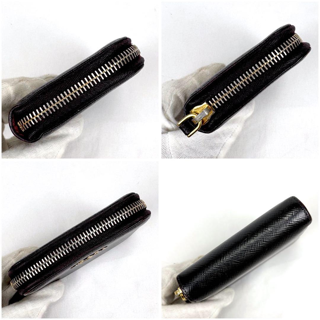 PRADA プラダ　ラウンドジッピー　ケース　ブラック　黒