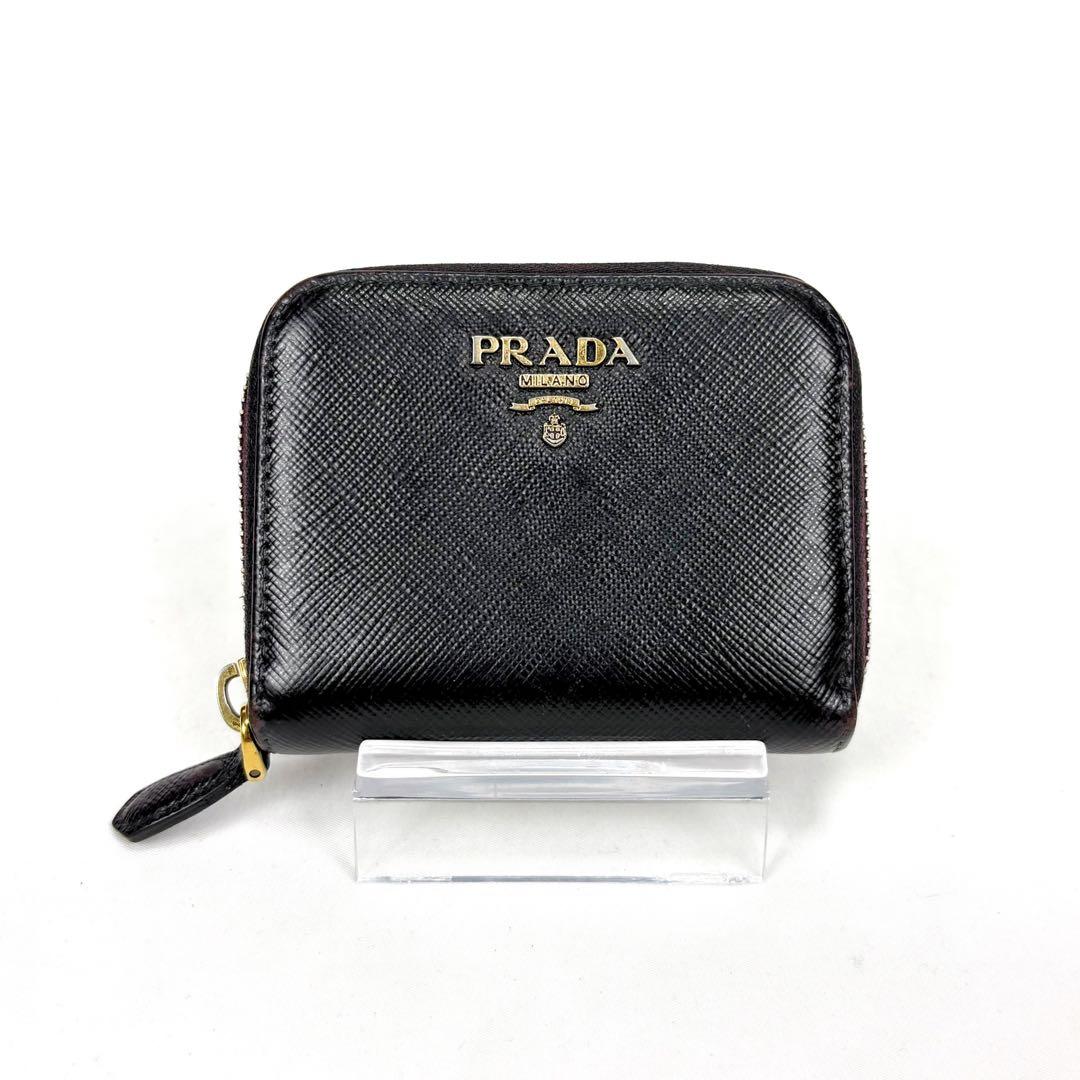 PRADA プラダ　ラウンドジッピー　ケース　ブラック　黒