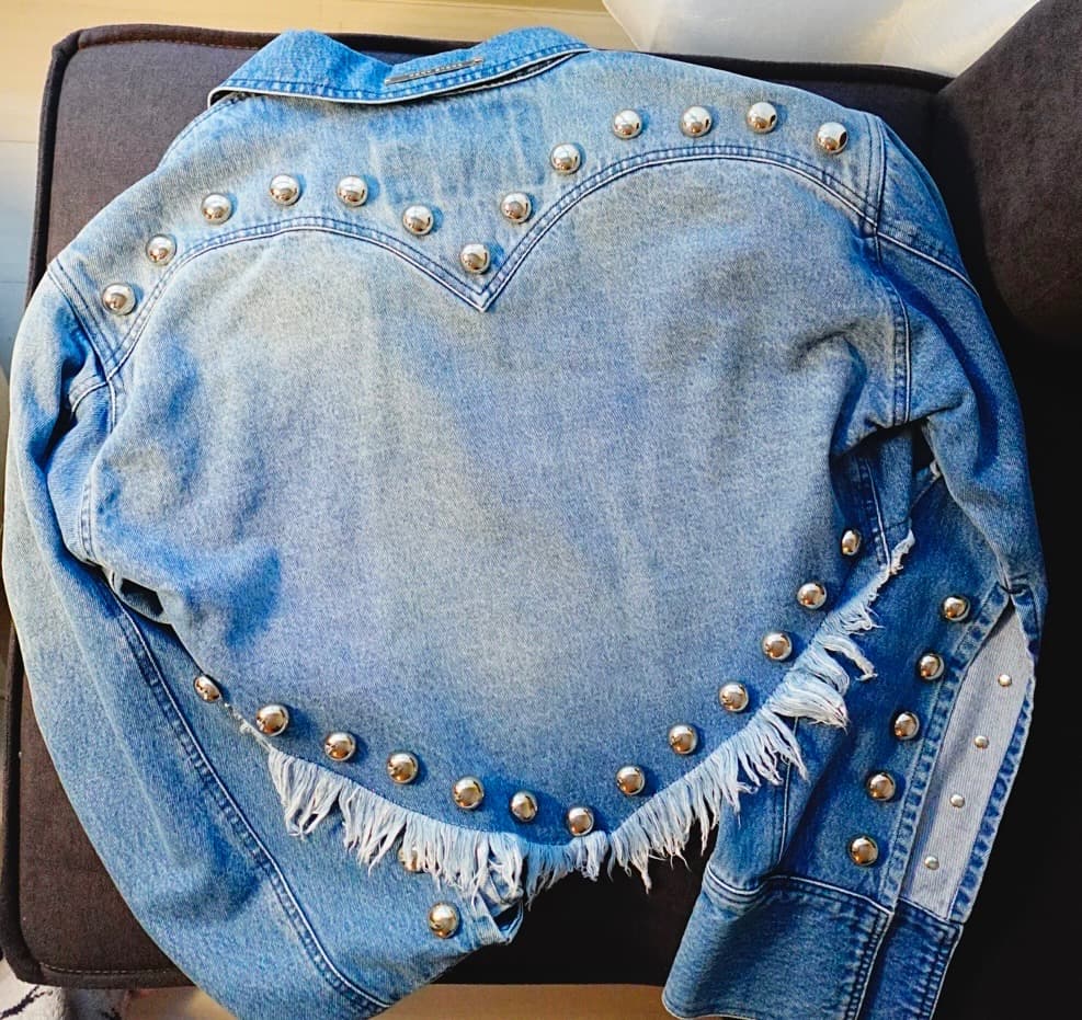 PONY STONE デニムジャケット　ハート