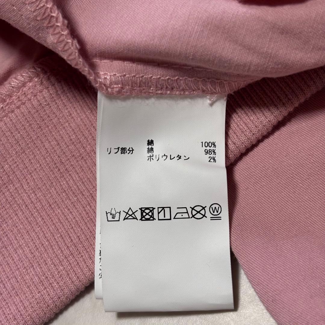 【未使用】ピンクハウス ノーカラージップアップジャケット 刺繍ロゴ L ピンク