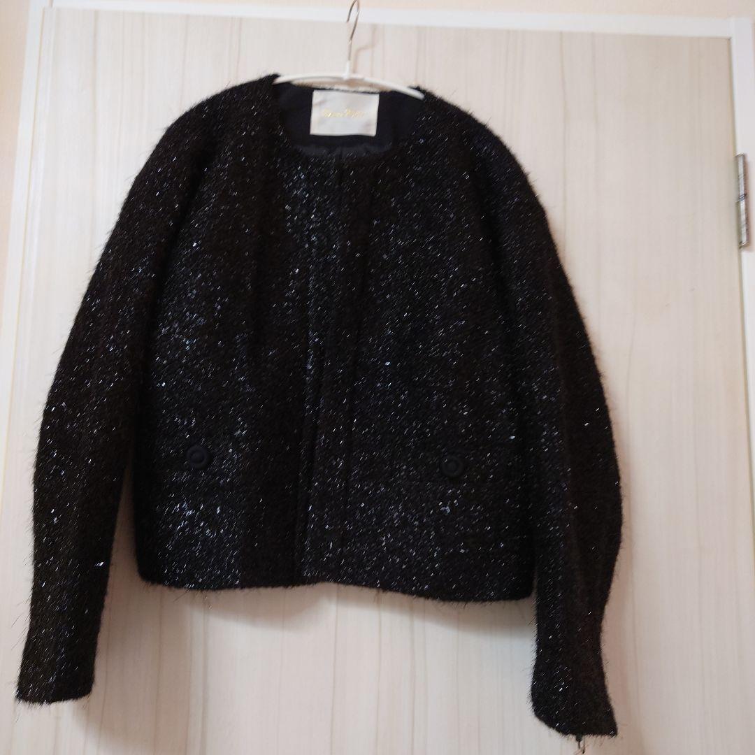 Grace Class ブラック ノーカラージャケット 38