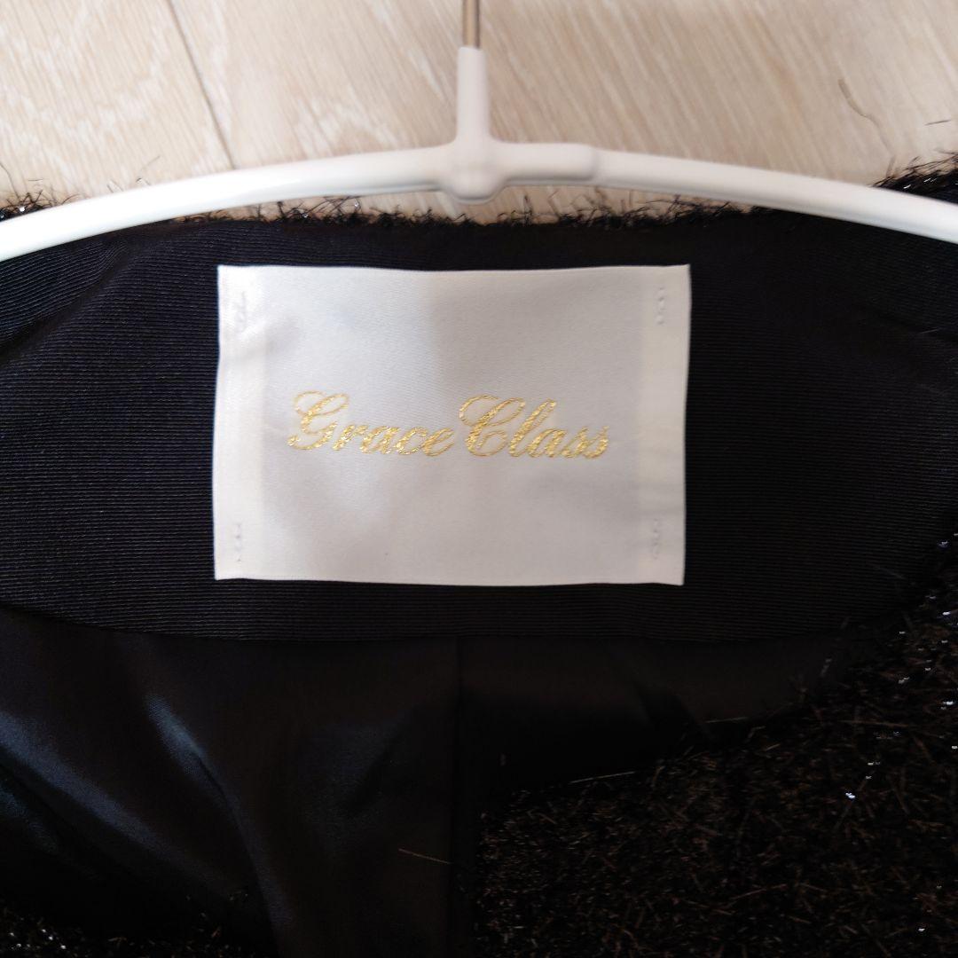 Grace Class ブラック ノーカラージャケット 38