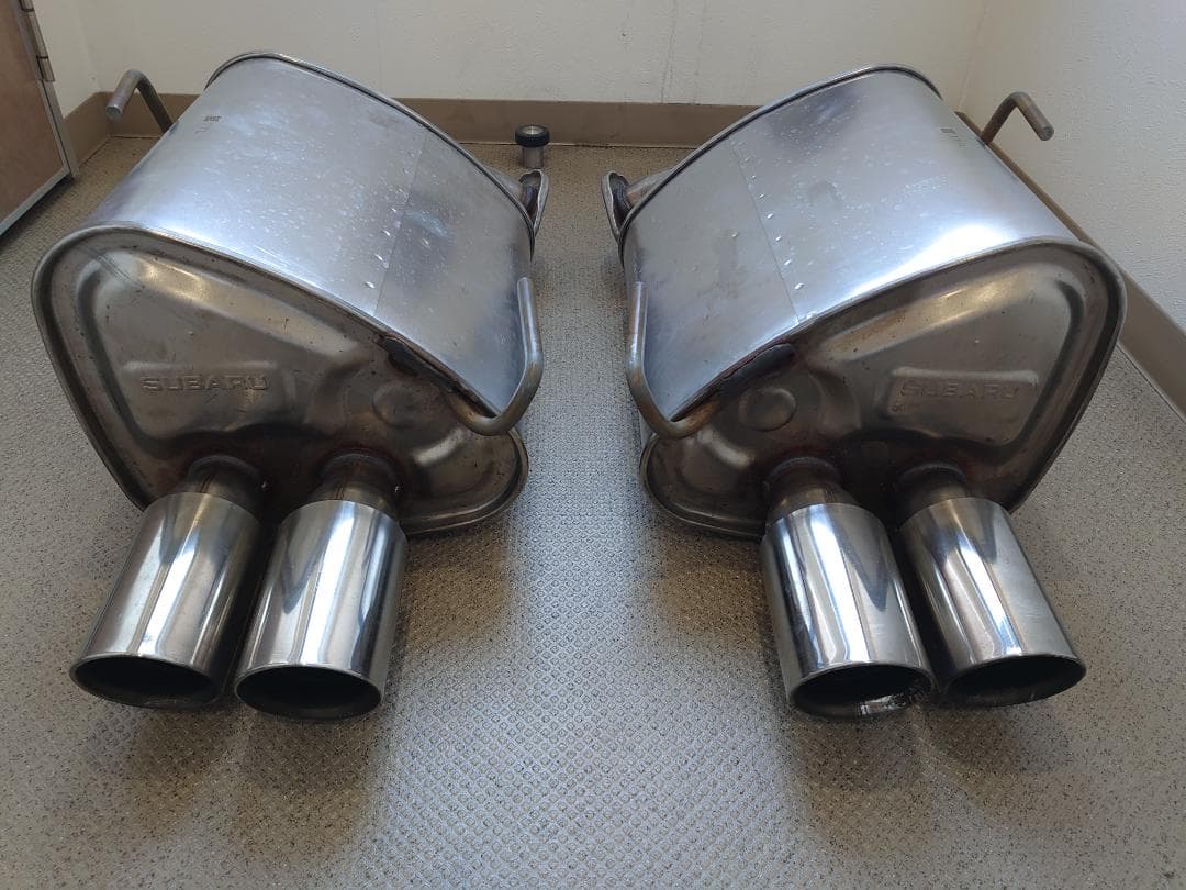 スバル純正 VAB WRX STI マフラー 中間パイプ+リアピース 屋内保管