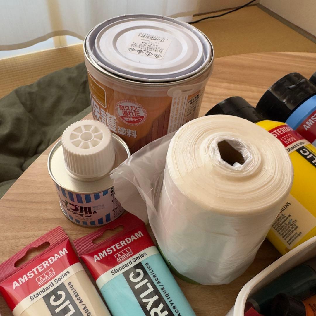 あ*み様 画材セット アクリル絵の具 ゴールデン、アムステルダム、画材まとめ売り