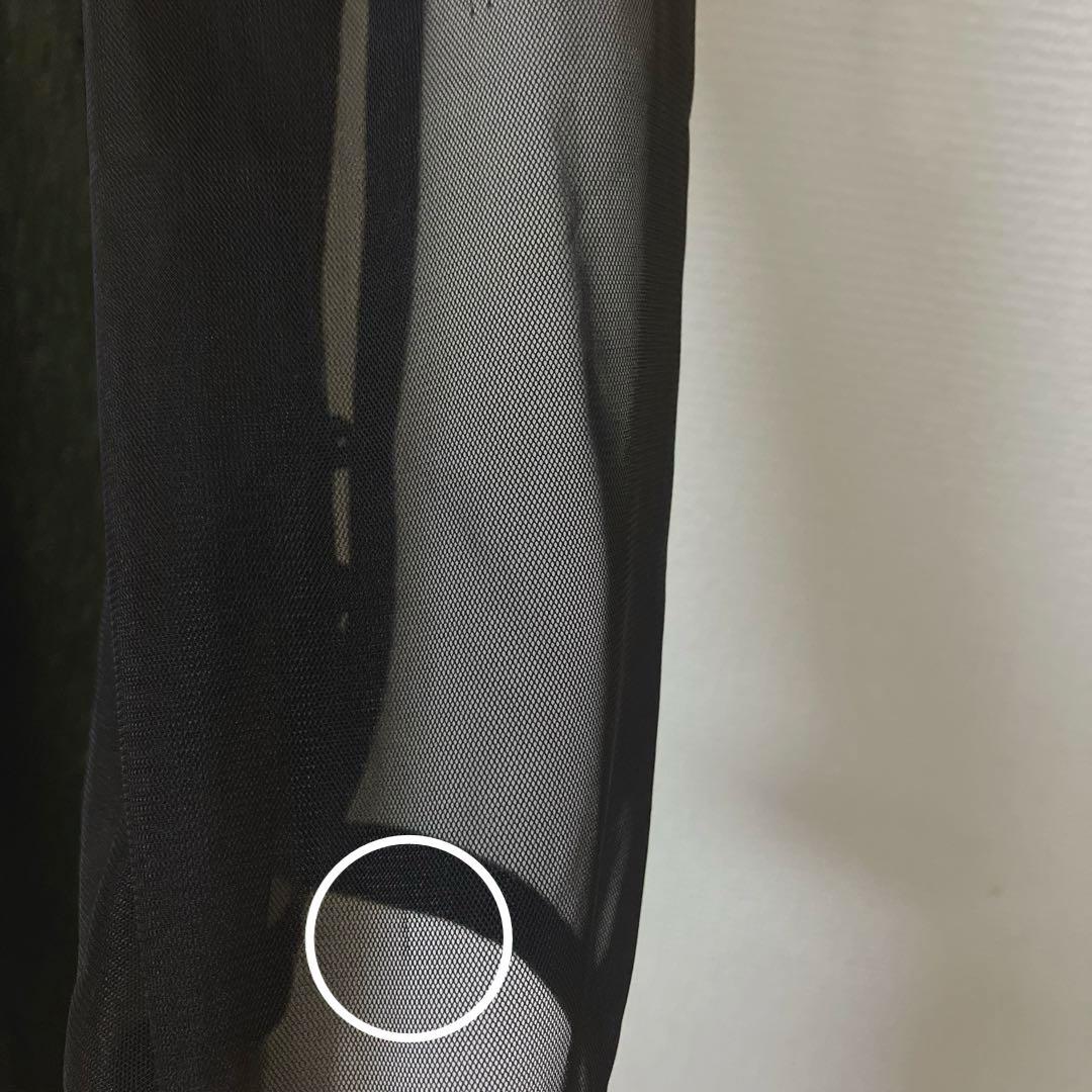 人気　カナ　ジャガード ワンピース チュール トップス セット ブラウン　S