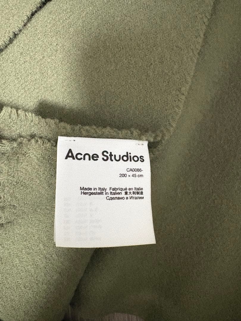 アクネ　Acne Studios マフラー　カーキ