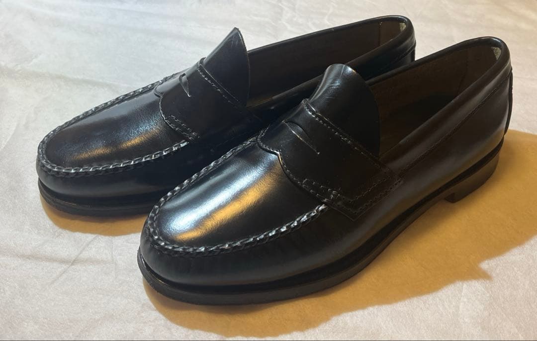 【美品】G.H.Bass ローファー 本革 ブラック 61/2D