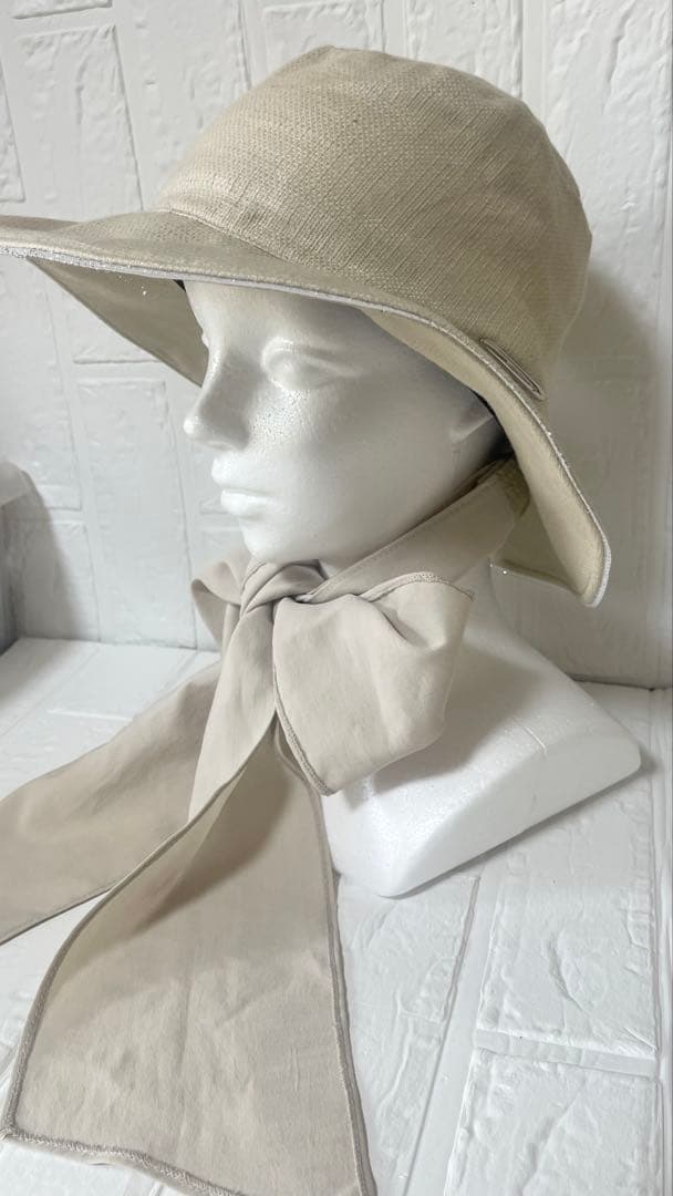 【新品】アンテプリマクロッシェハットサマーシールドリボンスカーフ遮熱遮光UVケア