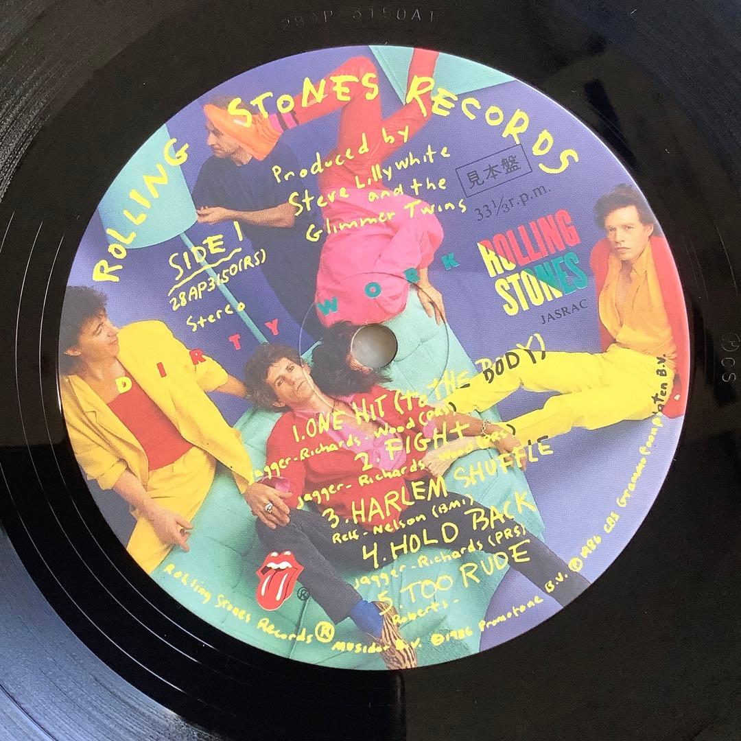 レア非売品!レコード新品! ローリングストーンズ1986年 日本オリジナル