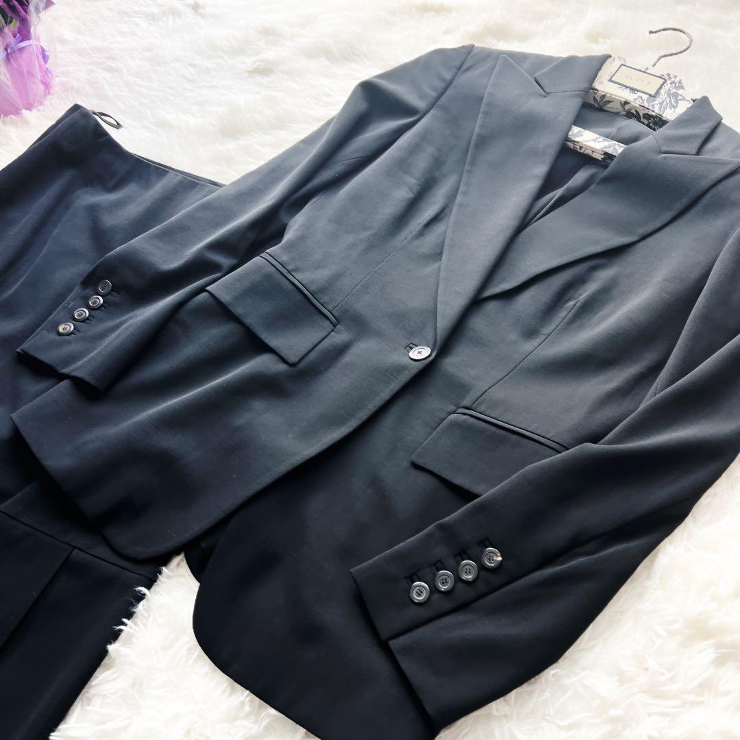 美品　GUCCIグッチ　スーツ　シンプル　フォーマル　ブラック　ウール　シングル