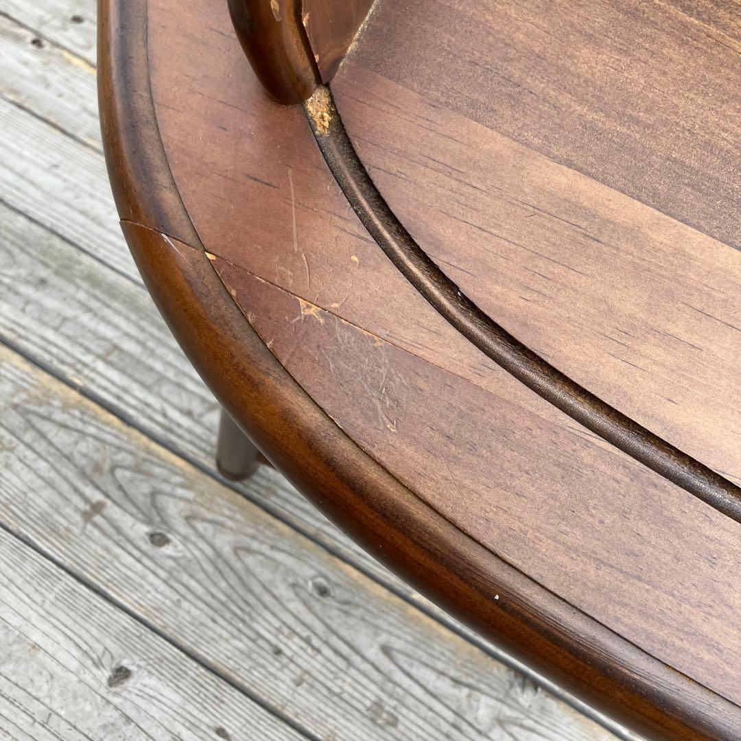 ② アンティーク 北欧レトロ 装飾 木製椅子 チャーチチェア ダイニングチェア