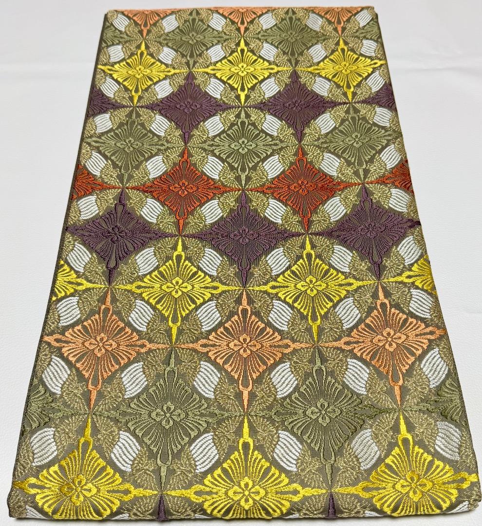 高級 袋帯 正絹 六通柄 総唐織 七宝柄 有職文様 訪問着 留袖 色無地