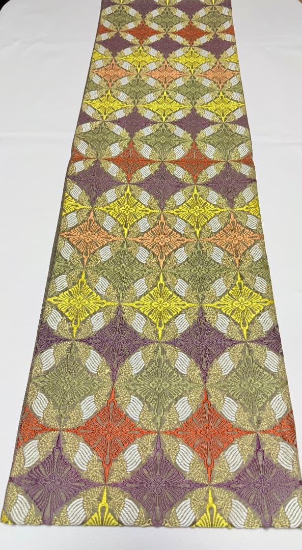 高級 袋帯 正絹 六通柄 総唐織 七宝柄 有職文様 訪問着 留袖 色無地