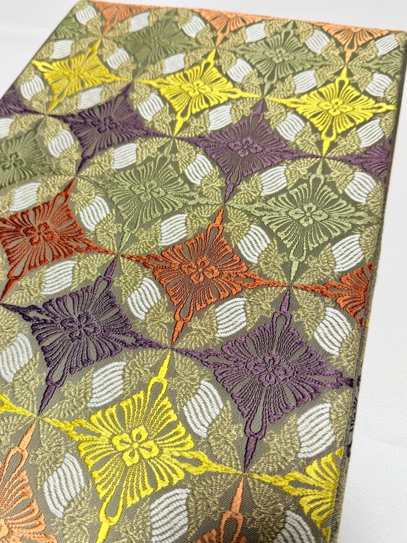 高級 袋帯 正絹 六通柄 総唐織 七宝柄 有職文様 訪問着 留袖 色無地