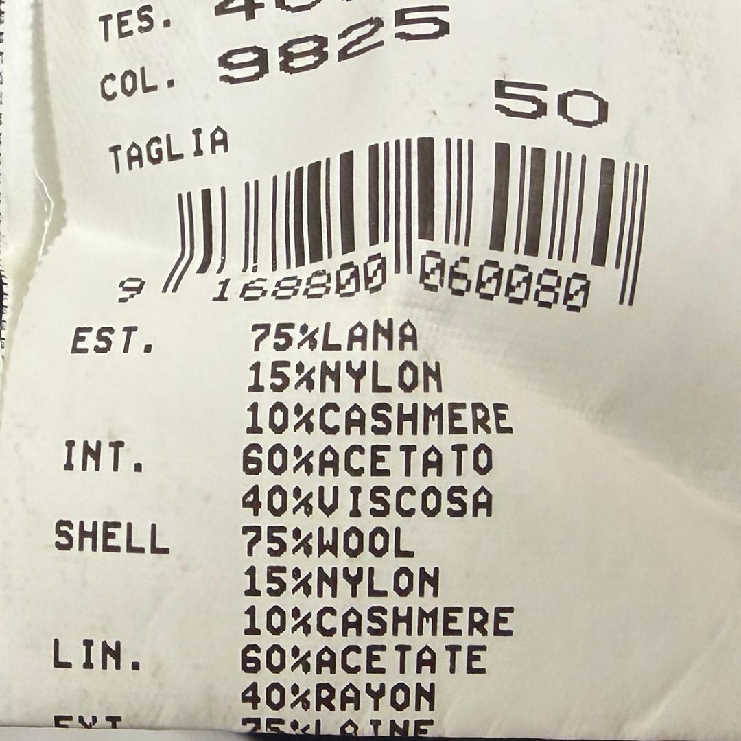 J3533 美品 アルマーニコレッツォーニ カシミヤ混スタンドカラーロングコート