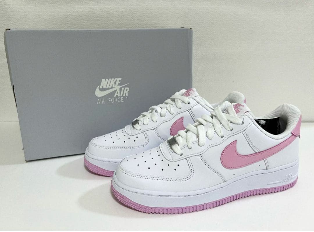 【新品】M24/W24.5cm NIKE エアフォース1 ロー \"ピンクライズ\"