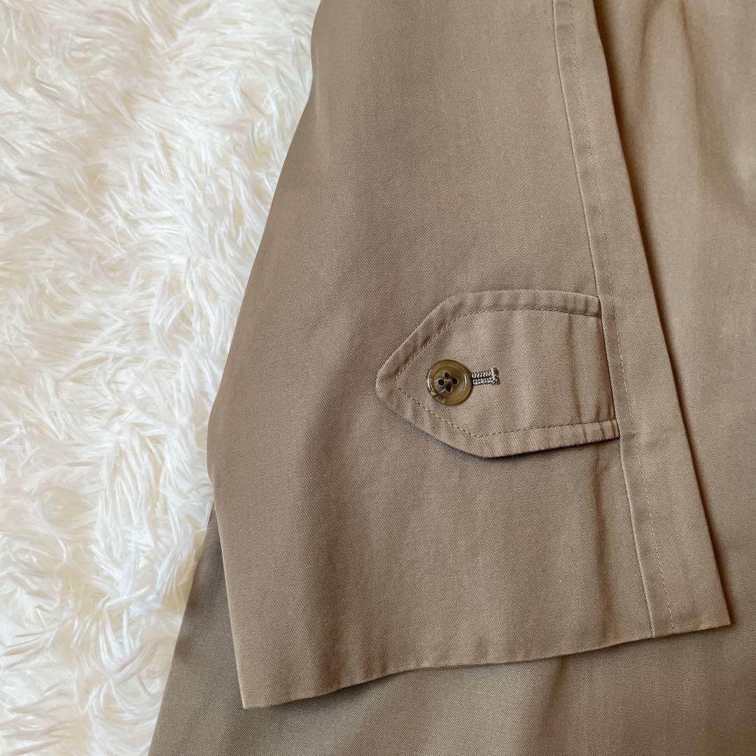 大きいサイズ　美品　バーバリー　ステンカラーコート　カーキ　ライナー付　チェック