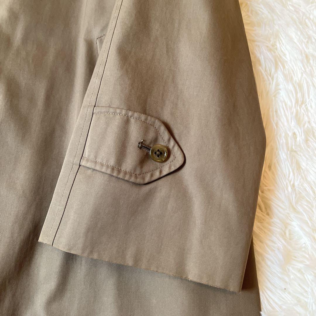 大きいサイズ　美品　バーバリー　ステンカラーコート　カーキ　ライナー付　チェック