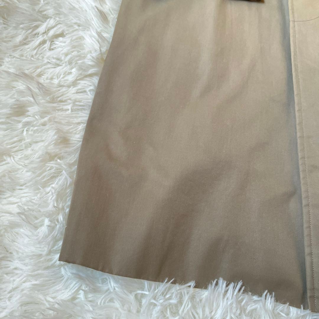 大きいサイズ　美品　バーバリー　ステンカラーコート　カーキ　ライナー付　チェック