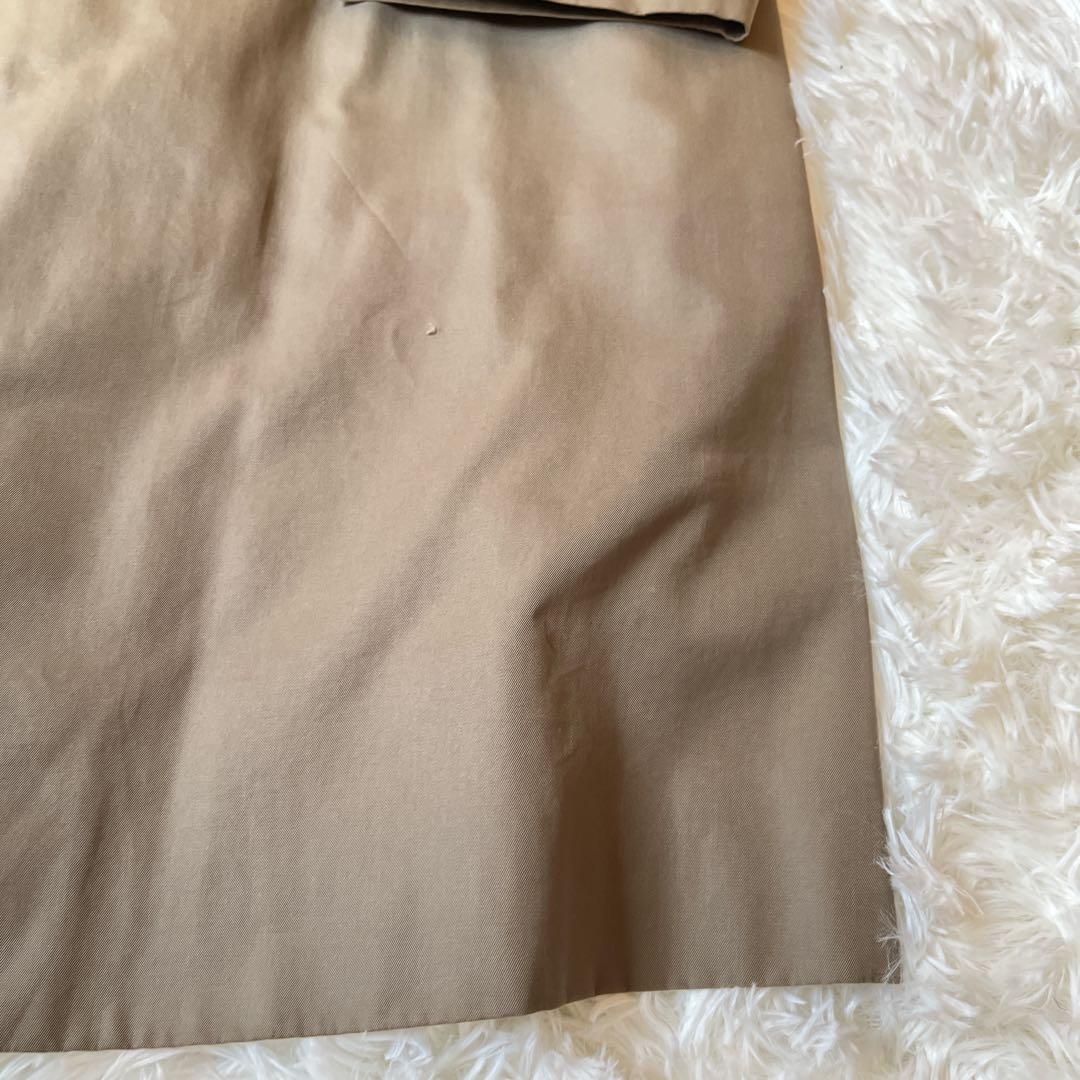 大きいサイズ　美品　バーバリー　ステンカラーコート　カーキ　ライナー付　チェック