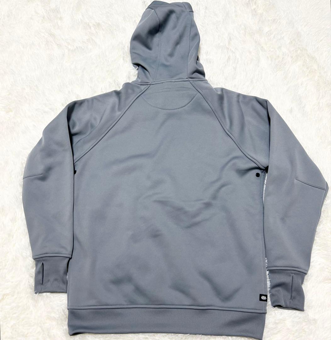 美品✨686 グレー　ウェア　撥水パーカー　スノボ　スキー　防寒