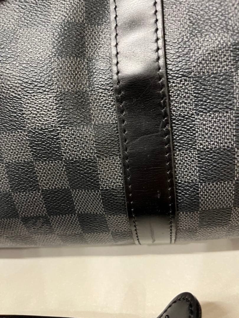 値下美品ダミエグラフィットキーポルバンドリエール55