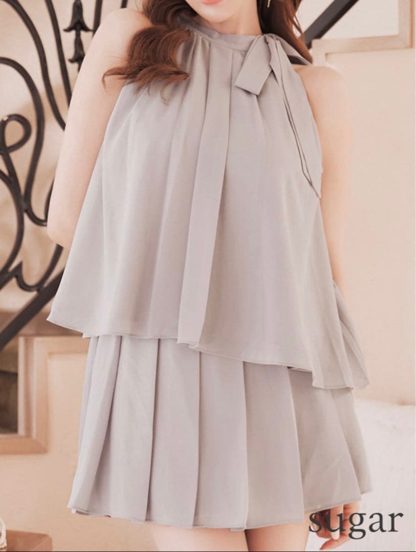 ローブドフルール　シフォンセットアップ　ミニドレス