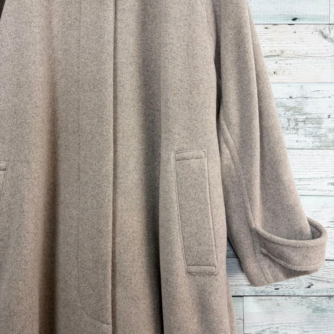 ☆美品☆ナチュラルビューティーベーシック　ボリュームAラインコート　ベージュ