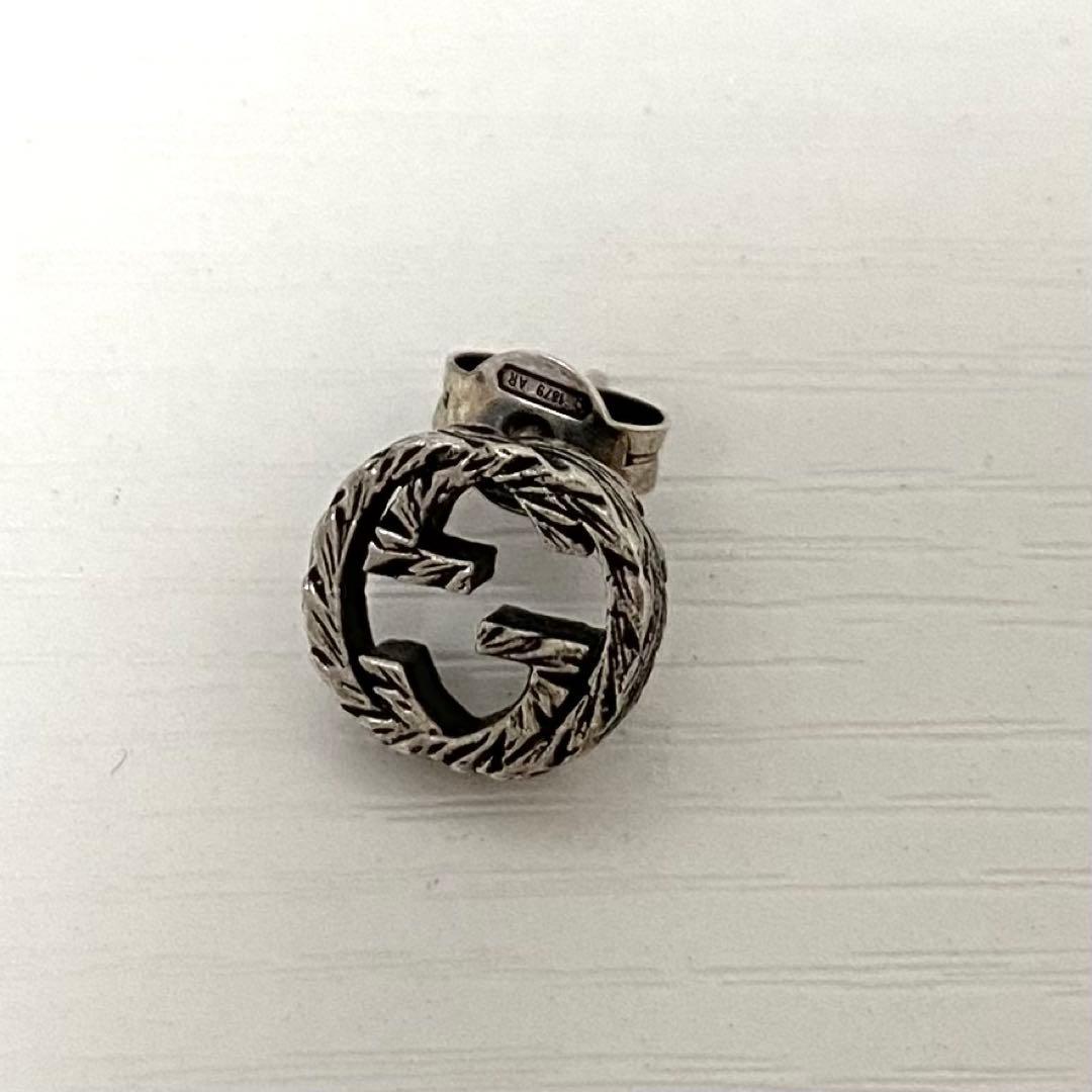 GUCCI グッチ アラベスク インターロッキングG ピアス 片耳