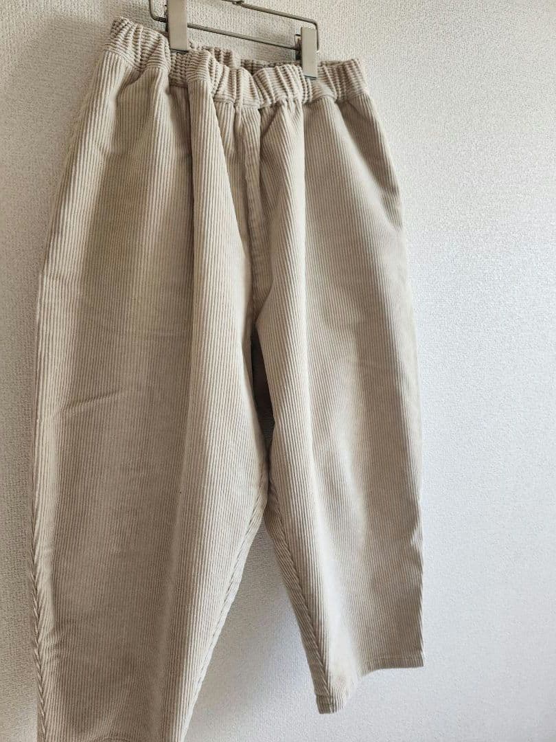週末値下げ 日本製*オローネ バルーンパンツ コーデュロイ*クリーム