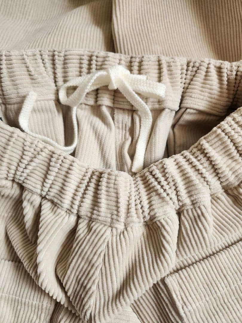 週末値下げ 日本製*オローネ バルーンパンツ コーデュロイ*クリーム