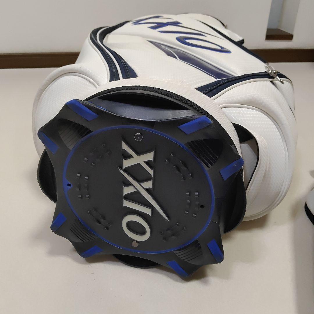 ゼクシオ XXIO キャディバッグ ホワイト ブルー　送料無料