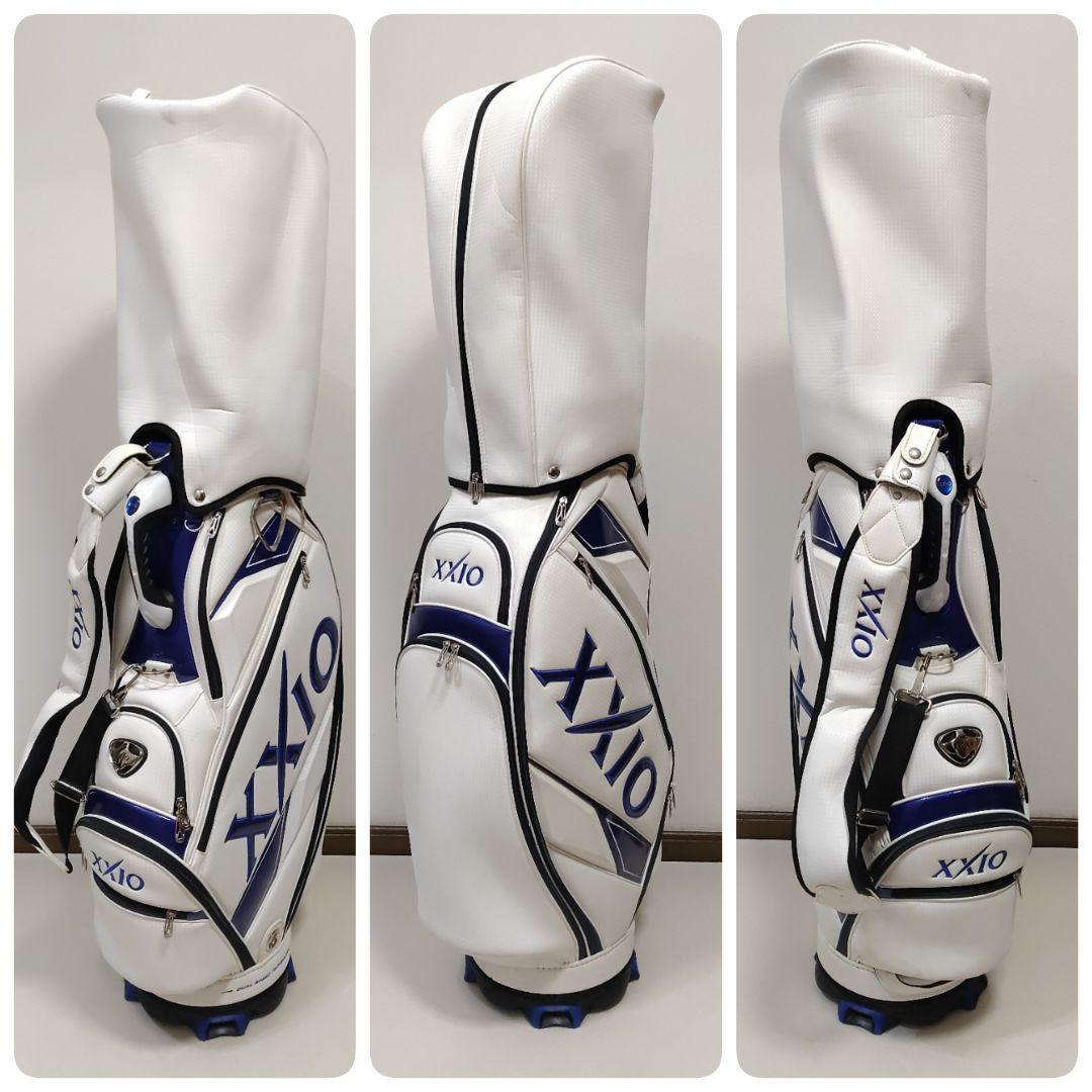 ゼクシオ XXIO キャディバッグ ホワイト ブルー　送料無料