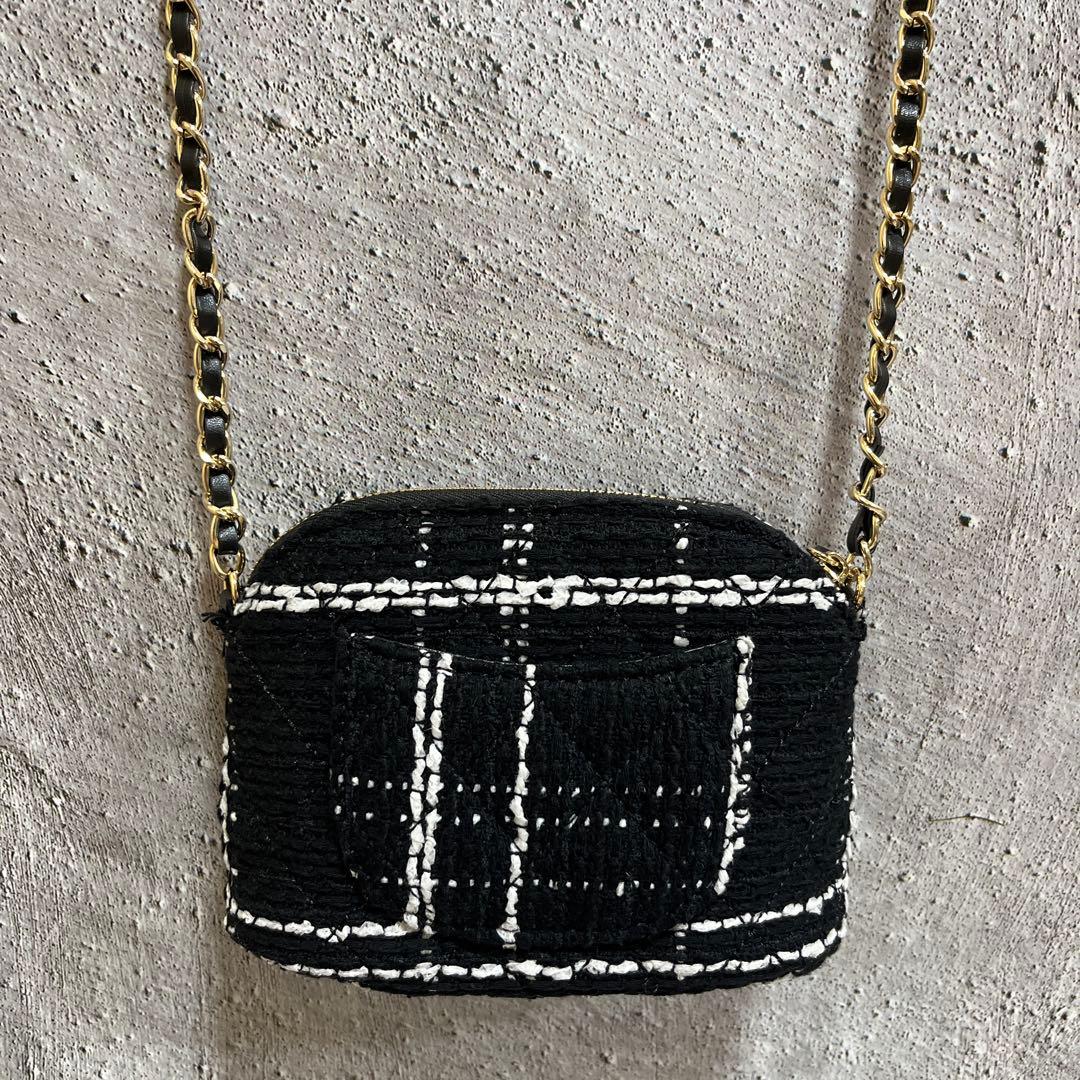 CHANEL ノベルティツイードショルダーバッグ