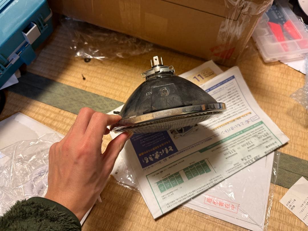 ゼファーχ 純正 ヘッドランプ レンズ