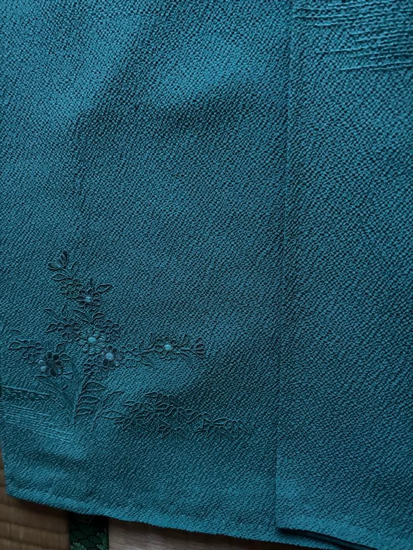 訪問着　ちりめん正絹　汕頭柄