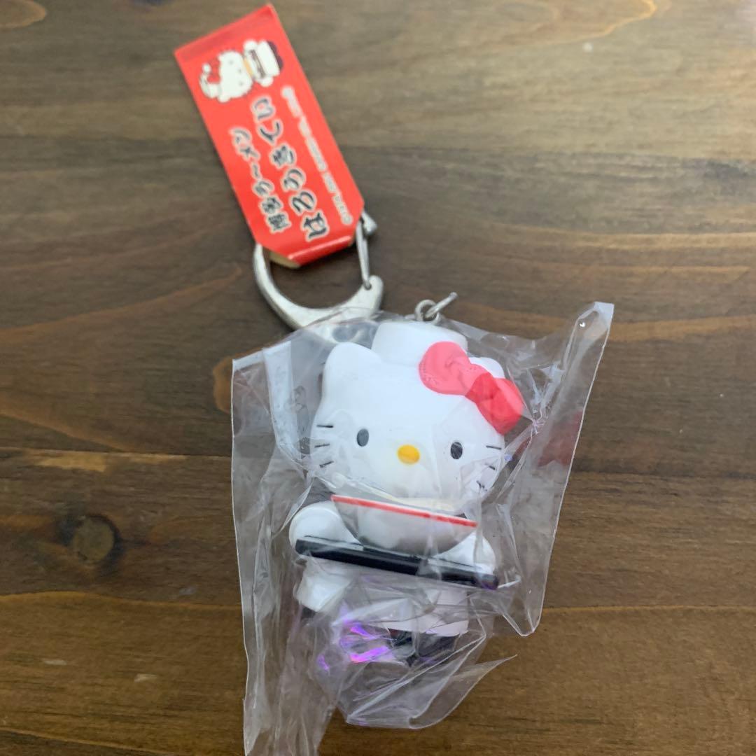 ハローキティ　マスコットキーホルダー　ご当地 博多ラーメン　レトロ　ヴィンテージ