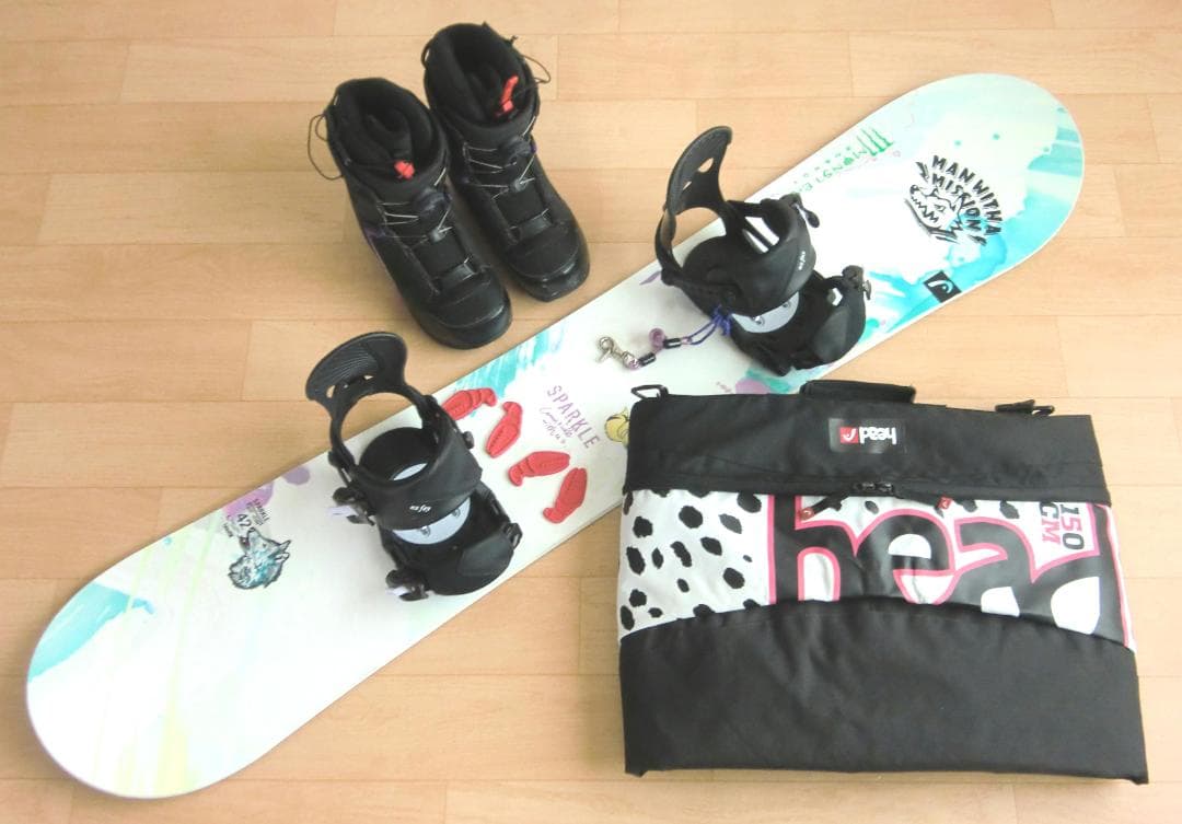 ■■送料無料■HEAD■女性用スノボセット■板142靴24■BOA■WAX済■■