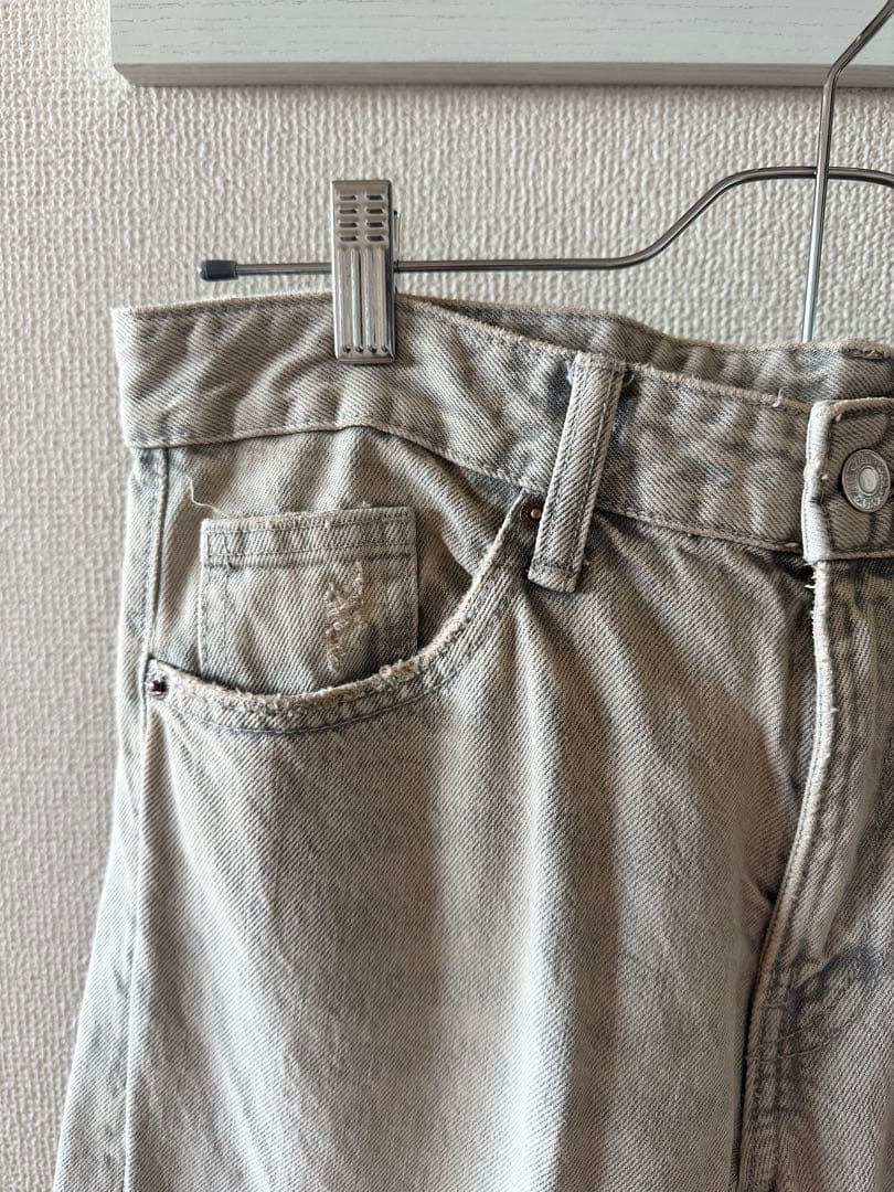 【大人気完売商品！タグ付き】ZARA カーゴ ミッドライズ デニムパンツ