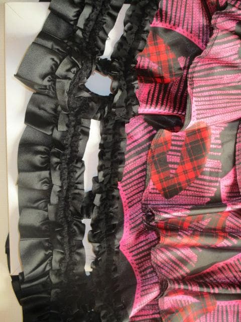 COMME des GARÇONS ,リップ柄フリルスカート