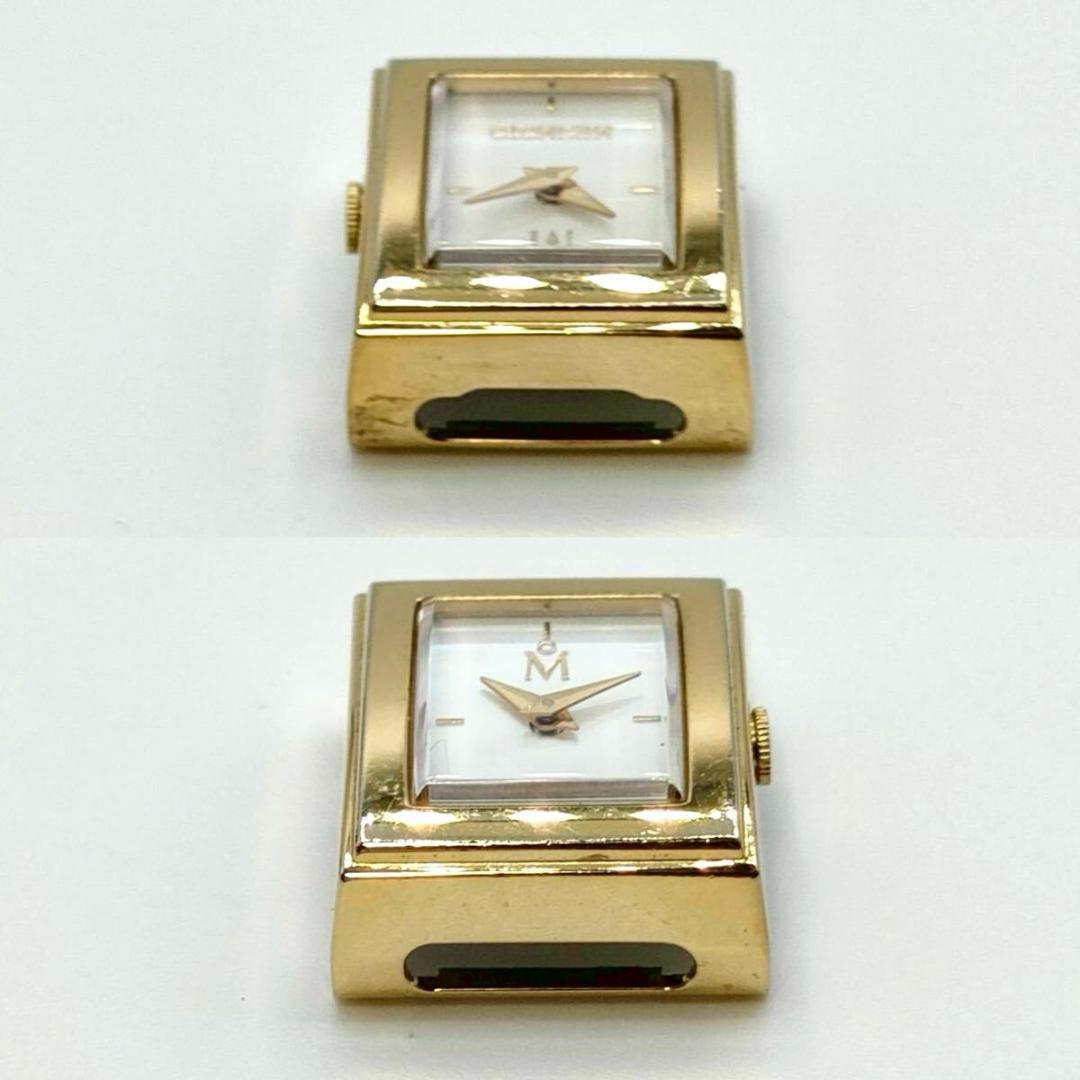 稼働品 MIKIMOTO 腕時計 パール スクエア チェンジベルト シェル文字盤