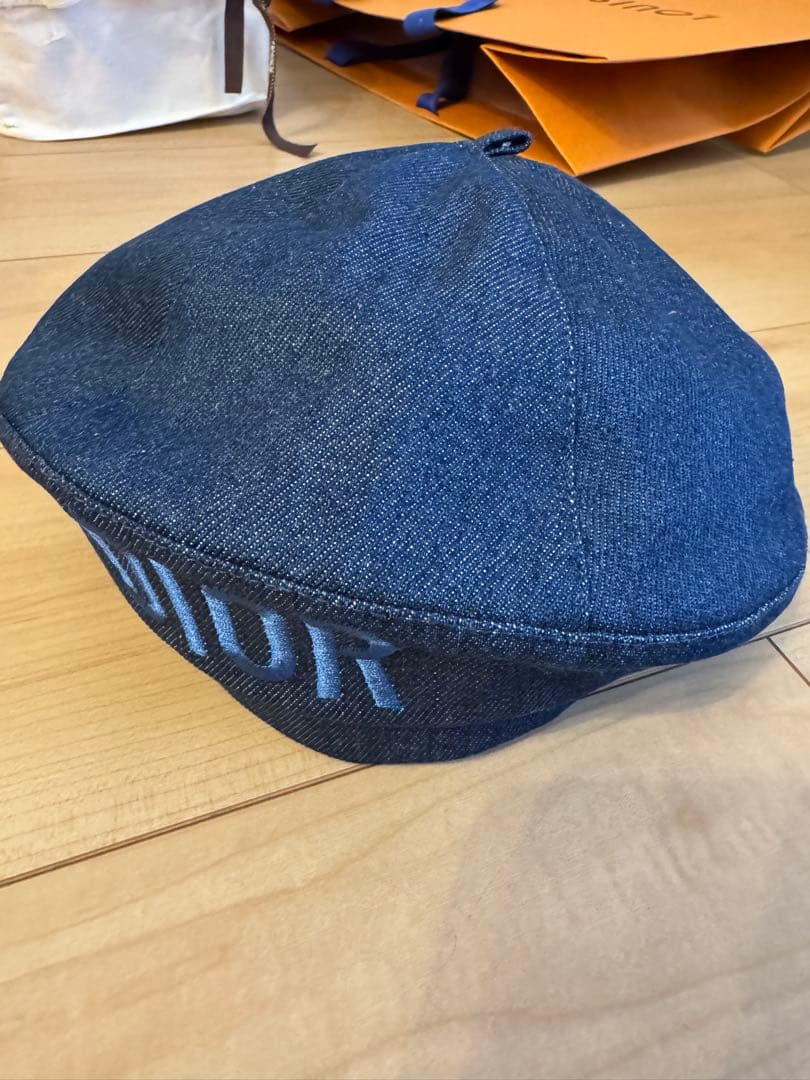 Dior ダークブルー ベレー帽